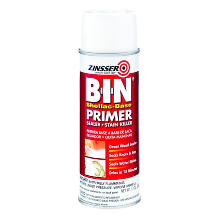 B-I-N Zinsser B-I-N White Shellac-Based Spray Primer and Sealer 13 oz 1008
